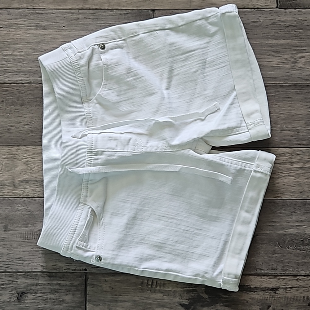 Justice Girls White Denim Jean Shorts - Size 14